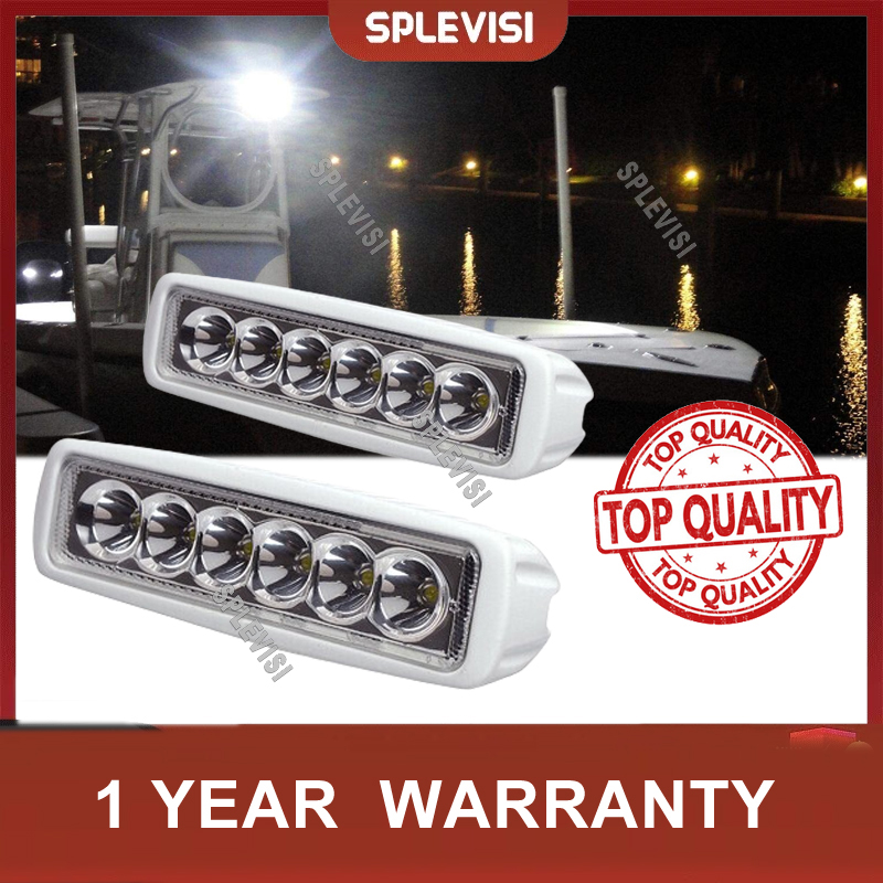 2pcs 12V 6 LED Deck Marine Spr - Fishing Boat Trailer ulasan dan harga